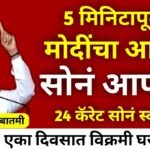 सोन्याचे भाव अचानक घसरले! आजचे नवीन दर पहा